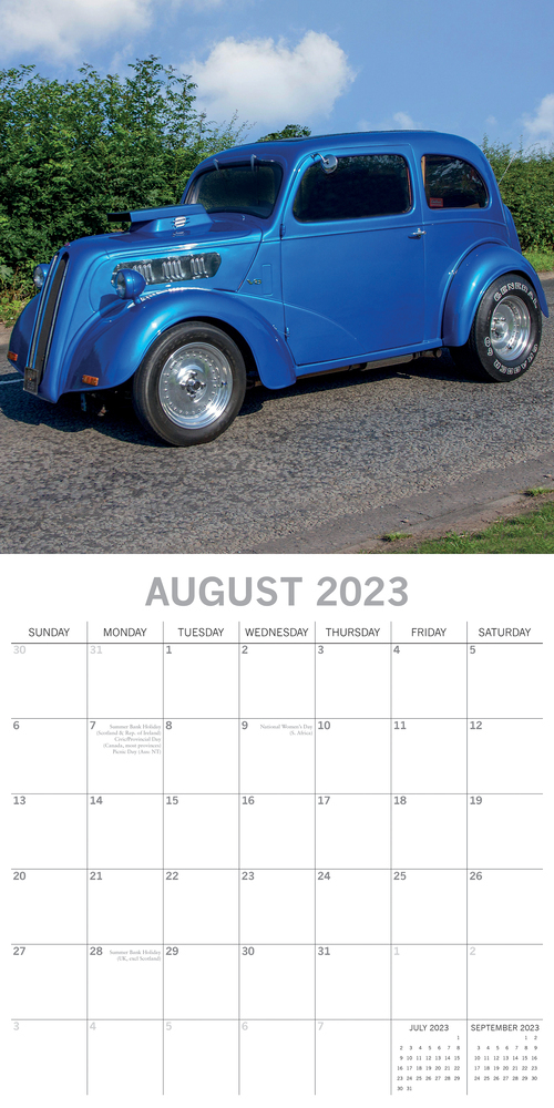 Custom Cars - 2023 Square Wall Calendar 16 month by Gifted Stationery