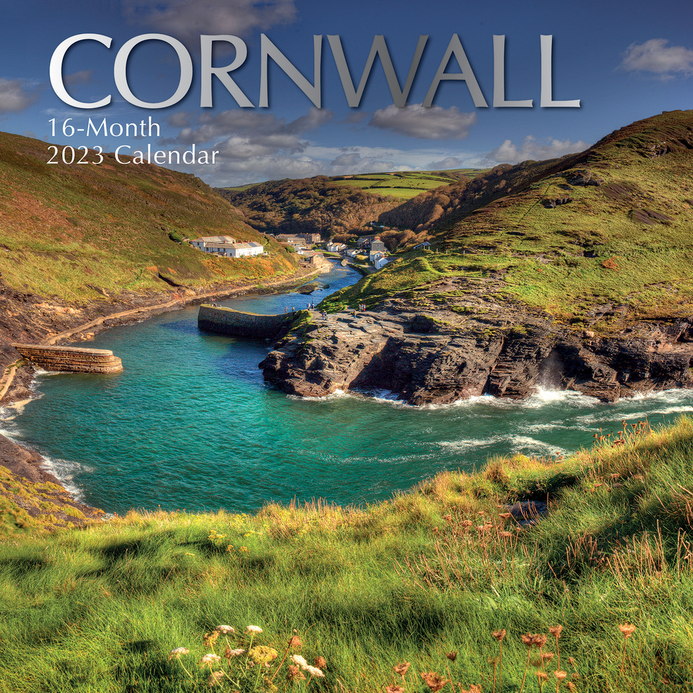 Cornwall - 2023 Square Wall Calendar 16 month by Gifted Stationery