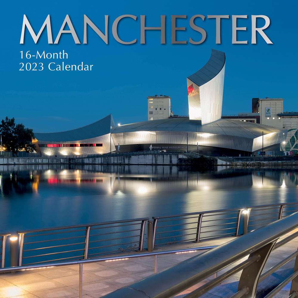 Manchester - 2023 Square Wall Calendar 16 month by Gifted Stationery