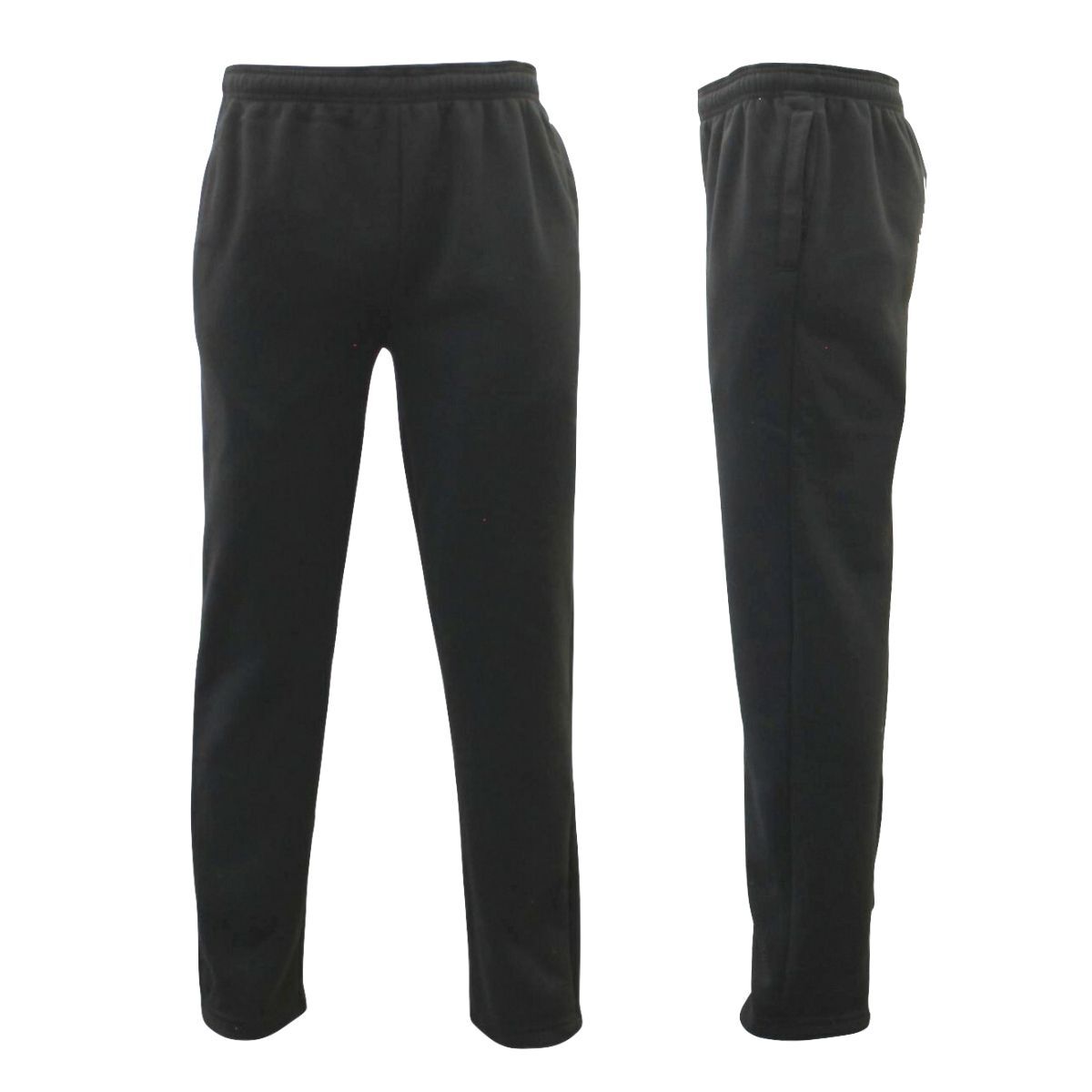 Mens Fleece Lined Track Pants Low Pill Suit Pants Casual Winter Elastic Waist Fresh Idea Living 4850