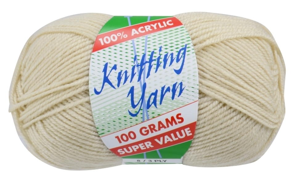 5x 100g Knitting Yarn 3/8 Ply Super Soft Acrylic Knitting Wool Solid ...