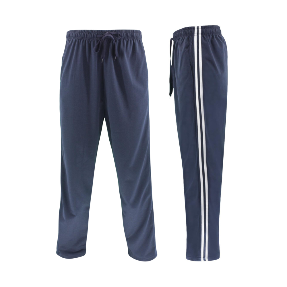 FIL Mens Lightweight Casual Striped Track Pants Tracksuit w Zip Pocket ...