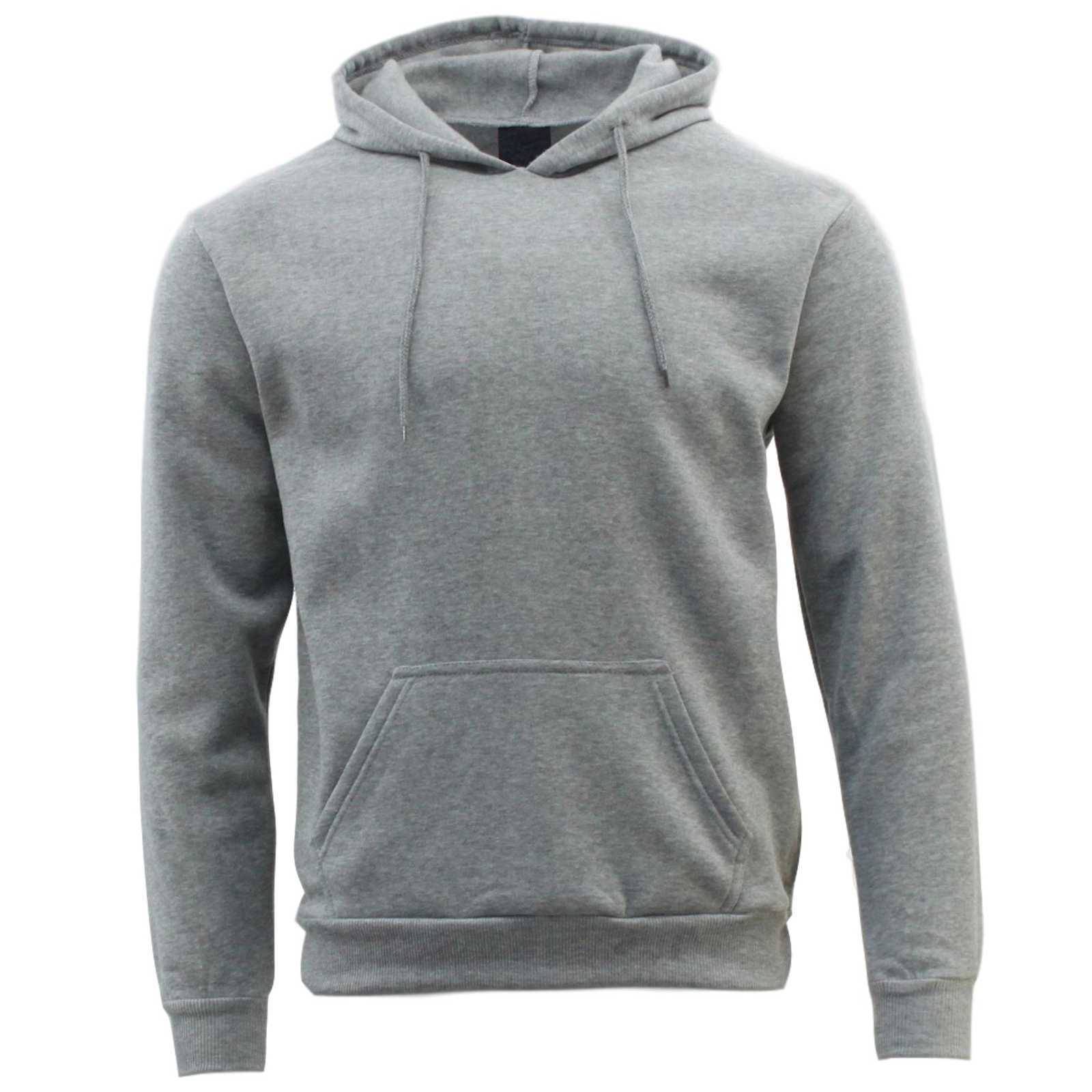 basic grey pullover hoodie
