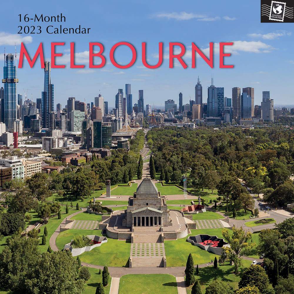 Melbourne - 2023 Square Wall Calendar 16 month by Gifted Stationery