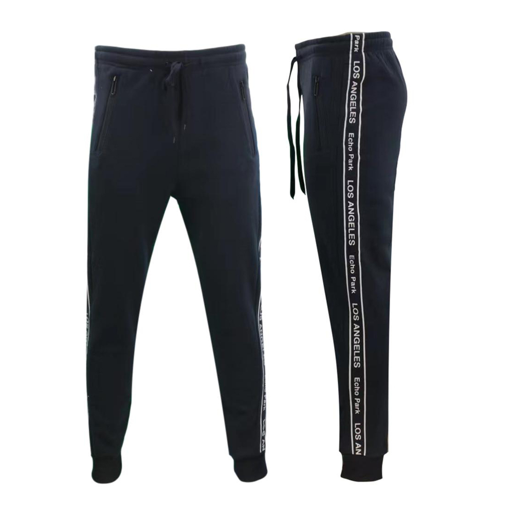 Men's Track Pants Jogger Cuffed Trousers Trackies Sweat Pants - LOS ANGELES