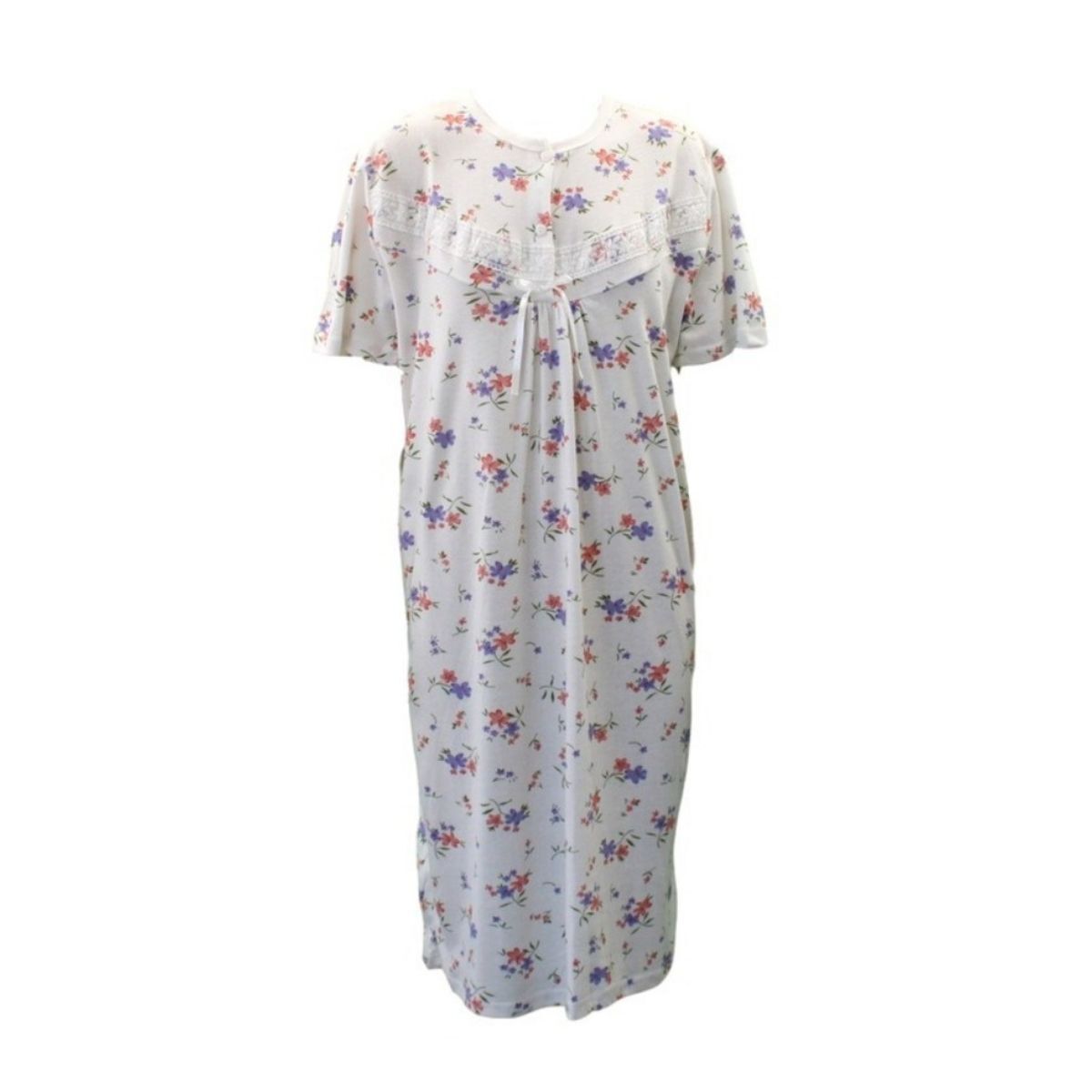 NEW Women's Ladies Cotton Nightie Night Gown Pajamas Pyjamas PJ ...