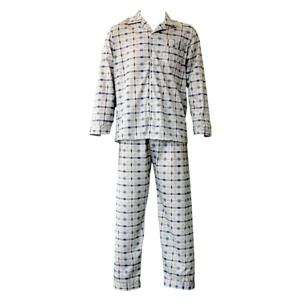 NEW Men's Cotton Light Weight Pajamas Pyjamas PJs Set Two Piece Long ...