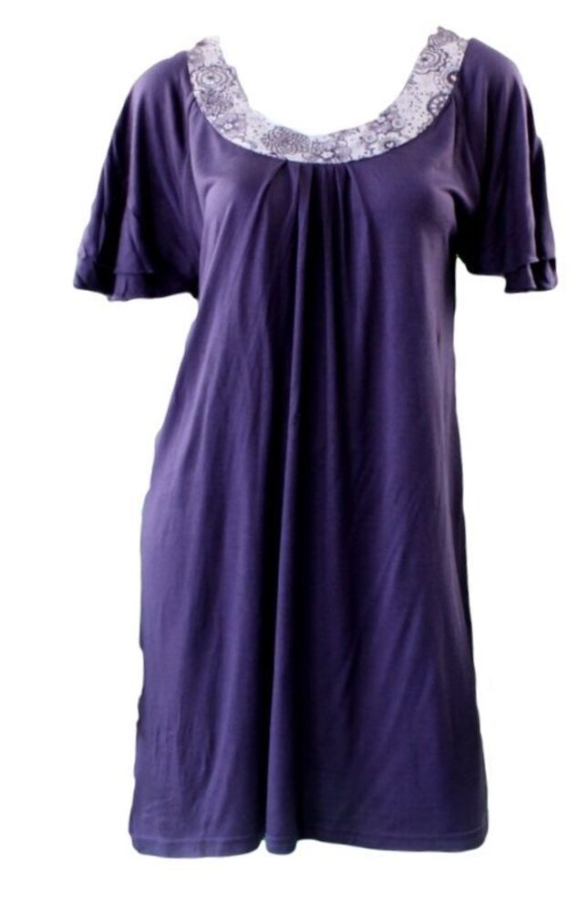 NEW Women's Ladies Nightie Night Gown Sleepwear PJ Soft Touch Viscose | eBay