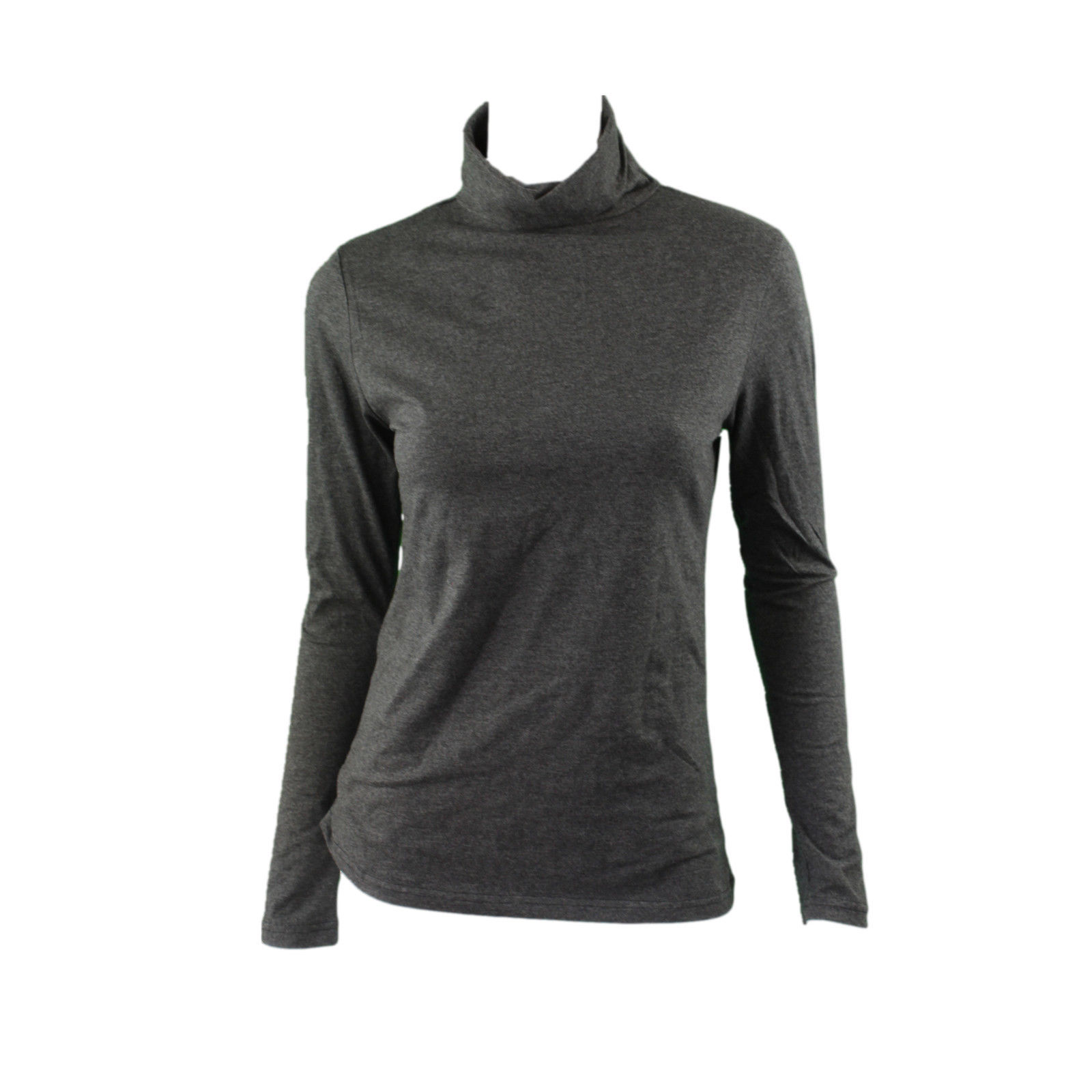 Women's Cotton Skivvy Turtleneck Long Sleeve Top High Neck Basic Plain ...