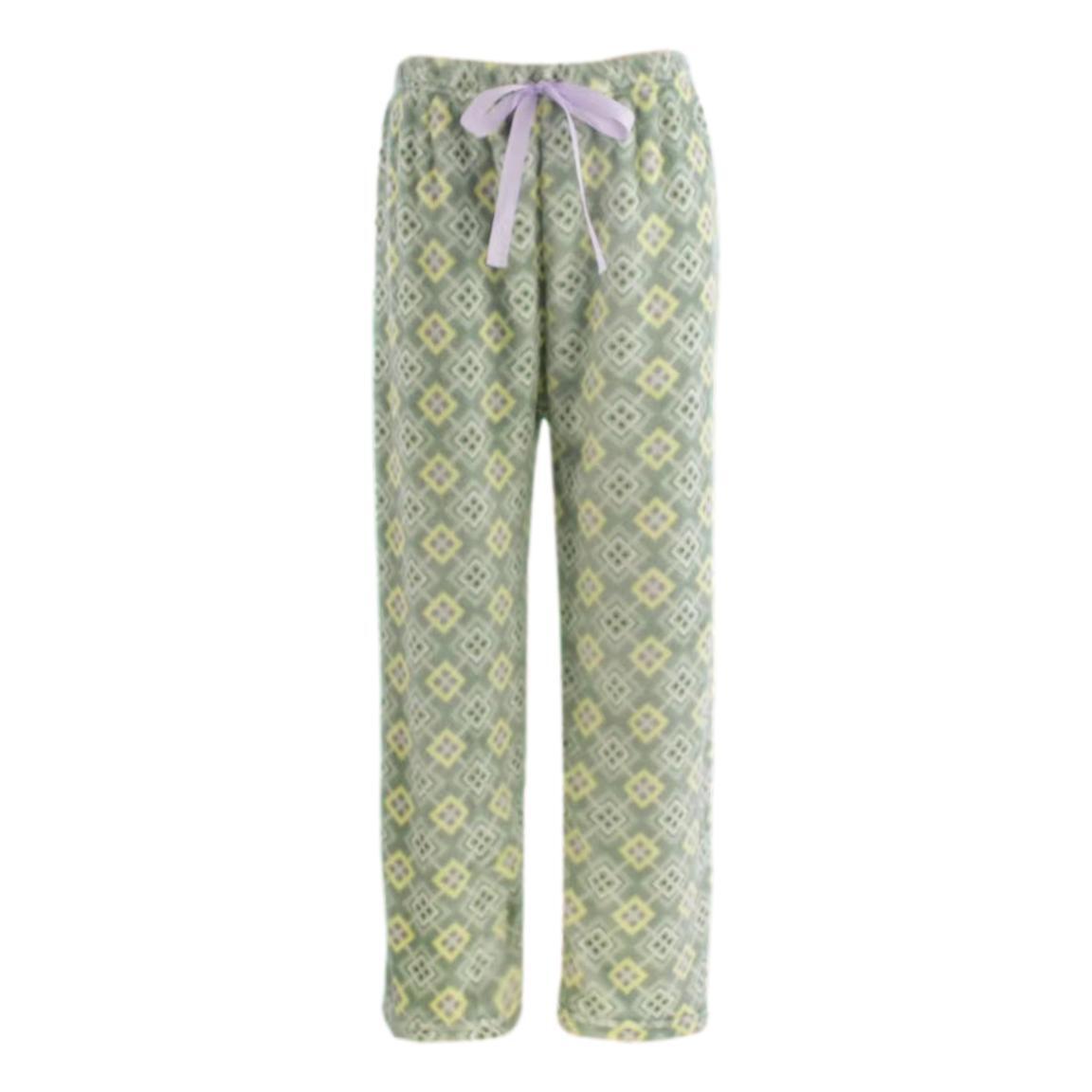 kal Womens Winter Plush Fluffy Pajama Pants Warm Fleece Lounge Pants Sleepwear  Bottoms Free Size (Waist 28-34 Pack of 1)