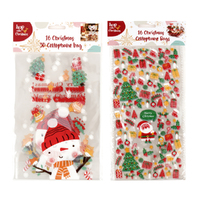 32pcs Christmas Treat Bags for Candy Gifts Party Favors Biscuit Wrapping