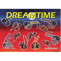 Dreamtime - 2025 Rectangle Wall Calendar 13 Months by Bartel