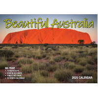 Beautiful Australia - 2025 Rectangle Wall Calendar 13 Months by Bartel