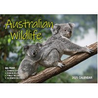 Australian Wildlife - 2025 Rectangle Wall Calendar 13 Months by Bartel