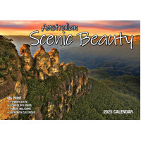 Australian Scenic Beauty - 2025 Rectangle Wall Calendar 13 Months by Bartel