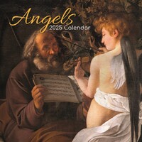 Angels - 2025 Square Wall Calendar 16 month by Gifted Stationery