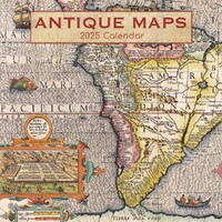 Antique Maps - 2025 Square Wall Calendar 16 month by Gifted Stationery