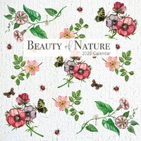 Beauty of Nature - 2025 Square Wall Calendar 16 month by Gifted Stationery