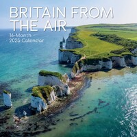 Britain from the Air - 2025 Square Wall Calendar 16 month by Gifted Stationery