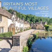 Britain's Most Beautiful Villages - 2025 Square Wall Calendar 16 month