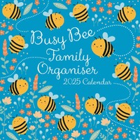 Busy Bee Family Organiser - 2025 Wall Calendar 16 month by Gifted Stationery