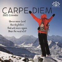 Carpe Diem -2025 Square Wall Calendar 16 month by Gifted Stationery