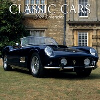 Classic Cars - 2025 Square Wall Calendar 16 month by Gifted Stationery