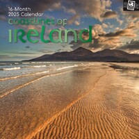 Coastlines of Ireland - 2025 Square Wall Calendar 16 month by Gifted Stationery