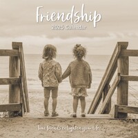 Friendship - 2025 Square Wall Calendar 16 month by Gifted Stationery