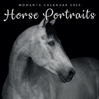 Horse Portraits - 2025 Square Wall Calendar 16 month by Gifted Stationery