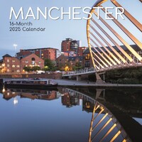 Manchester - 2025 Square Wall Calendar 16 month by Gifted Stationery