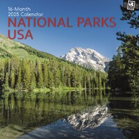 National Parks USA - 2025 Square Wall Calendar 16 month by Gifted Stationery