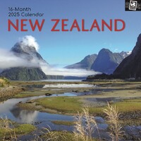 New Zealand - 2025 Square Wall Calendar 16 month by Gifted Stationery