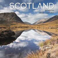 Scotland - 2025 Square Wall Calendar 16 month by Gifted Stationery