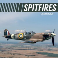 Spitfires - 2025 Square Wall Calendar 16 month by Gifted Stationery