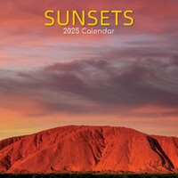 Sunsets - 2025 Square Wall Calendar 16 month by Gifted Stationery