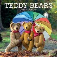 Teddy Bears - 2025 Square Wall Calendar 16 month by Gifted Stationery