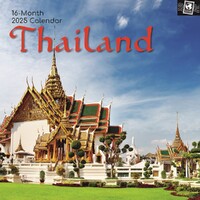 Thailand - 2025 Square Wall Calendar 16 month by Gifted Stationery