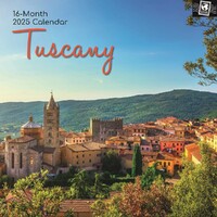 Tuscany - 2025 Square Wall Calendar 16 month by Gifted Stationery