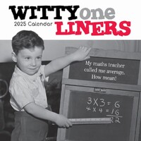 Witty One Liners - 2025 Square Wall Calendar 16 month by Gifted Stationery