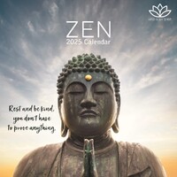 Zen - 2025 Square Wall Calendar 16 month by Gifted Stationery