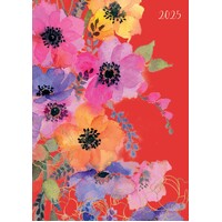 Anemones - 2025 Diary Planner A5 Padded Cover by The Gifted Stationery