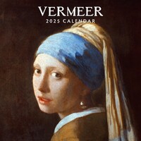 Jan Vermeer - 2025 Square Wall Calendar 16 month by Red Robin