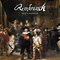 Rembrandt - 2025 Square Wall Calendar 16 month by Red Robin