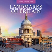 Landmarks of Britain - 2025 Square Wall Calendar 16 month by Red Robin