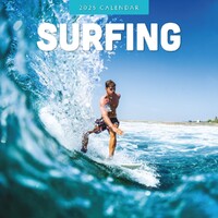 Surfing - 2025 Square Wall Calendar 16 month by Red Robin