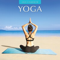 Yoga  - 2025 Square Wall Calendar 16 month by Red Robin