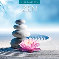 Zen - 2025 Square Wall Calendar 16 month by Red Robin