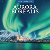 Aurora Boraellis - Northern lights - 2025 Square Wall Calendar 16 month by Red Robin