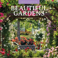 Beautiful Gardens - 2025 Square Wall Calendar 16 month by Red Robin